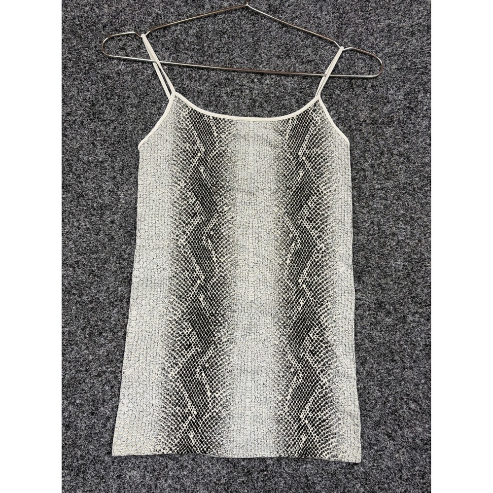 Nikibiki Cami Women OS Grey Snakeskin Print Seamless Tank NS5180 Animal Edgy